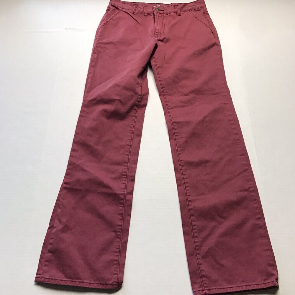 7 For All Mankind Standard Fit Red Pants Boys Size 16 A946